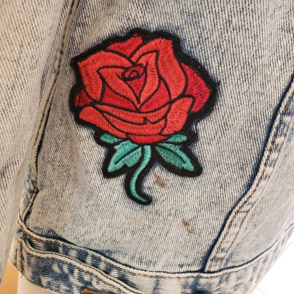 Jean jacket ASOS size Small Long - Picture 10 of 13